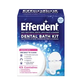 10814832011090 Efferdent Retainer And Denture Cleaner Tablets Dental 4 Count Pack Of 1