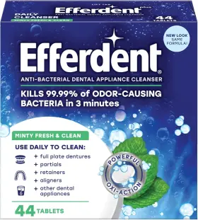 10814832015890a Efferdent Retainer Cleaning Tablets Denture For 44 Count