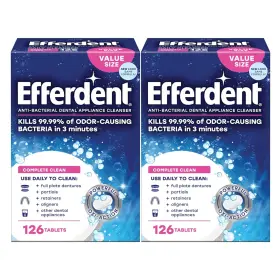 Efferdent 814832011352 Denture Cleaner Complete Clean Retainer Cleaning Tablets 252 Count