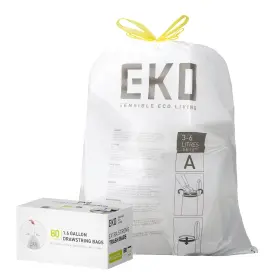 Ek33701b Eko 1.6 Gallon / 3-6 Liter 80 Count Small Pack Of 1 White