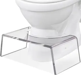 2347 Elavain Clear Acrylic Step Stool For Kids Toilet Toddlers Potty