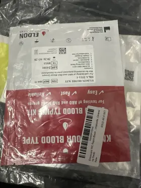 Eldoncard 767644087063 2x A B O Ab And Rhesus D Blood Type Test Kit For Self Testing New
