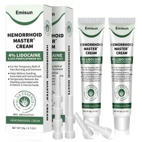 Emisun 718653158213 Hemorrhoid And Fissure Ointment Treatment White