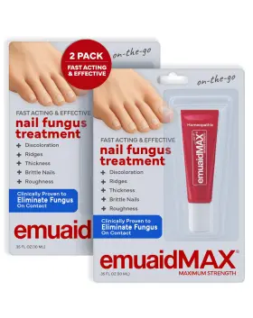 Aid121max-duo Emuaid Max Nail Fungus Treatment 0.35oz 2 Pack