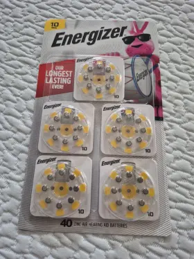 Az10dp-40t Energizer Zinc Air Hearing Aid Batteries Size 10 40 Count
