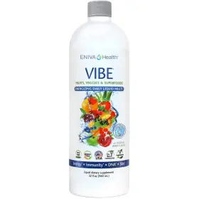 Eniva Health 837654002858 Liquid Multivitamin Supplement Vitamins A B12 C D E Amino Acids 32oz Vibe