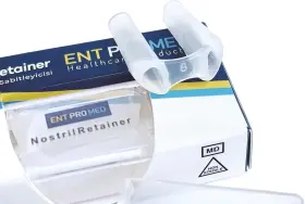 Nr07 Entpromed Nostril Retainer - Silicone Tubes For Post Nasal Surgery Rhinoplasty