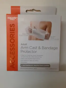 Wal200aaa Equate Arm Cast And Bandage Protector 2pk - Adult 22 In Reusable/waterproof