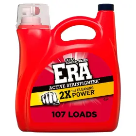 8688 Era P Liquid Laundry Detergent 154 Fl Oz 107 Loads Stain Fighter Ultra Active Formula