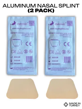 10511 Eurocell External Nasal Splint 2 Pack Beige Aluminum