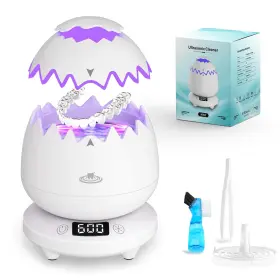 Ex-qxq-002 Exreizst Ultrasonic Retainer Cleaner Machine For Denture 45khz Dental Cleaning White