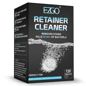 28-316-zh3-us-c-part Ezgo Retainer Cleaner Tablets Denture Cleaning 120 Count Pack Of 1 Black