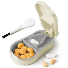2410221043 Fanstinow Pill Cutter Splitter For Small And Tiny Pills - 1/4 Beige