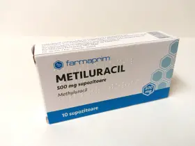 Farmprim 840456000195 Metiluracil - 500 Mg Supozitoare 10 Pcs