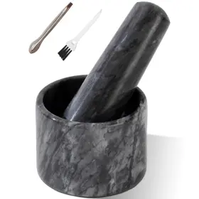 Myq002 Fasolahome Pill Crusher 3 Inch Grinder Fine Powder Large Marble And
