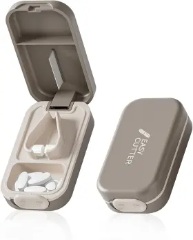 U303 Fateinn Small Pill Cutter Splitter For And Tiny Pills Gray