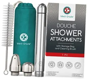Esa01 Fbgc Shower System Enema Kit - 8pc Aluminum For Intimate Cleansing By Unisex
