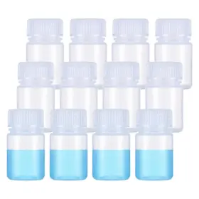 661317 Fdclixuvol 12 Pcs Small Bottles For Liquids 30ml Plastic Sample Bottle Cl