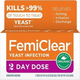 5800 Femiclear 2-day Dose Yeast Infection And Itch Control Ointment For Moderate