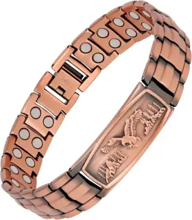 20220624003 Feraco Copper Bracelet For Men-magnetic Bracelets 99.99% Pure