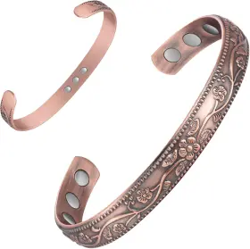 20221007001 Feraco 99.99% Pure Copper Bracelet For Women 11x Ultra 3x Strength