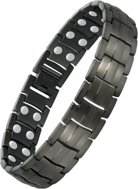 Fbag-uspy20211116006 Feraco Magnetic Bracelet For Men Titanium Steel Gray