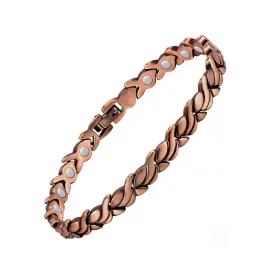 Usmj200818001 Feraco Copper Ankle Bracelet For Women 99.99% Pure 9 84 Inch