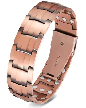 Usxh20250102002 Feraco Copper Bracelet For Men - Ultra 3x Strength 9.25 Inches
