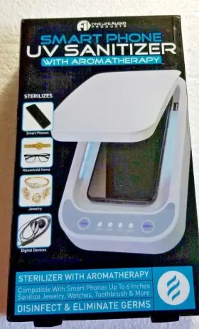 Fine Life 841437131093 Uv Sanitizer Smartphones Jewelry Digital Devices Aromatherapy Eliminate Germs