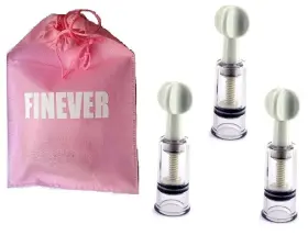 Finever 769061808320 Breastfeeding Nipple Suction Cups 4.1x1.1 Inch 3 Count Body Vacuum Women