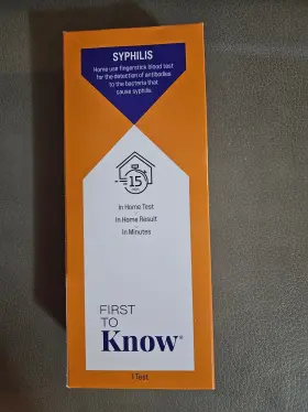 First To Know 858022006278 Syphilis Test Discreet In-home