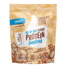 412-fba Flavcity Vegan Almond Protein Shake Powder Chocolate Peanut Butter Reishi Focus