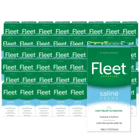 4744 Fleet Laxative Saline Enema For Constipation 4.5 Fl Oz Pack Of 48 Fast Relief
