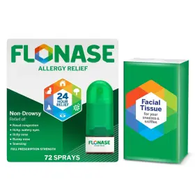 Flonase 353100339014 Allergy Relief Nasal Spray 24 Hour Non Drowsy 72 Sprays Plus