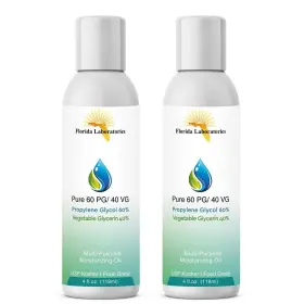 Florida Laboratories Inc. 741296772188 60/40 Pg-vg Propylene Glycol And Vegetable Glycerin - 4oz 2 Pack Kosher 99.9%