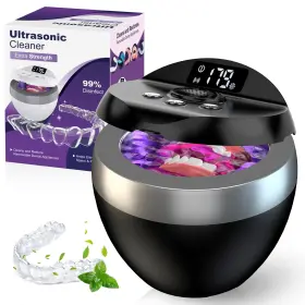 Wyr-001 Foogo Green Ultrasonic Retainer Cleaner 200ml Denture For Mouthguard Black