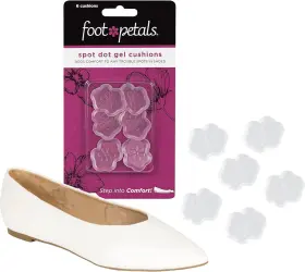 Foot Petals 848966001712 Spot Dot Cushion Pressure Point Solution For Blister Clear