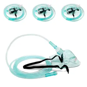 Msk3-xl Foqitoxi 3 Pack Adult Elongated Oxygen Mask For Generator With 6.6ft Tubing And
