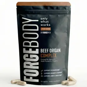 Forgemen 199284031234 Beef Organ Complex Capsules 1 Month Grass Fed Supplement Forgebody Blend Liver
