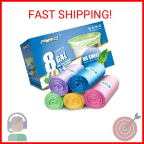 4335343972 Forid 8 Gallon Trash Bags Colored - Extra Thick Medium Garbage Unscented S