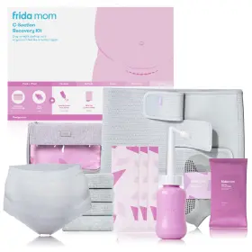 500001201 Frida Mom C Section Recovery Kit Labor Delivery Postpartum Socks Peri Bottle Binder