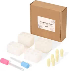 Fukumi 445027387377 Reusable Suppository Molds Kit 2ml Silicone Incl
