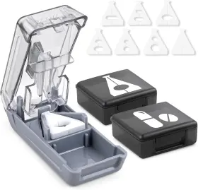 E-387 Fullicon Pill Cutter For Small Or Large Pills Splitter With Grey