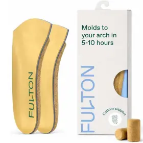 Fulton 850051249664 Insoles Cork Universal Women Arch Support Plantar Fasciitis Designed Mold