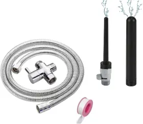 Funny Steel 313056323314 Shower Enema System Douche Colonic Cleanse Kit Bathroom Handheld 79inch Stainles