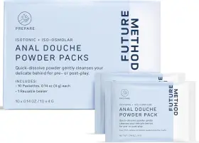 Future Method 705353559839 Anal Douche Powder With Reuseable Beaker - Ph Balanced And Soothing Flush Cle