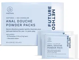 Future Method 850006379125 Anal Douche Powder With Reuseable Beaker - Ph Balanced And Soothing Flush