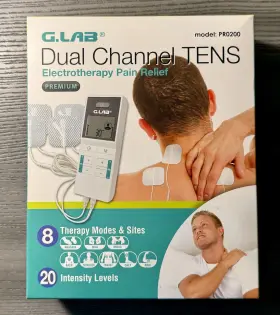 Pr0200 G. Lab Dual Channel Tens Electrotherapy Pain Relief Premium Model - New