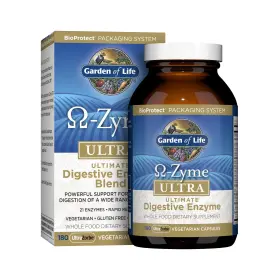 101303 Garden Of Life Digestive Enzyme 180 Capsules Papain Bromelain Lipase Ginger Turmeric