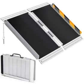 Twbvir2ztn4yowhupziblg7g Garvee 2 Ft Wheelchair Ramp Non-slip Aluminum Folding Door Th